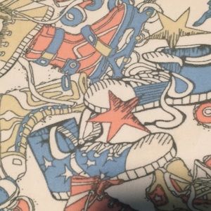 lularoe leggings with yellow, blue and pink shoes